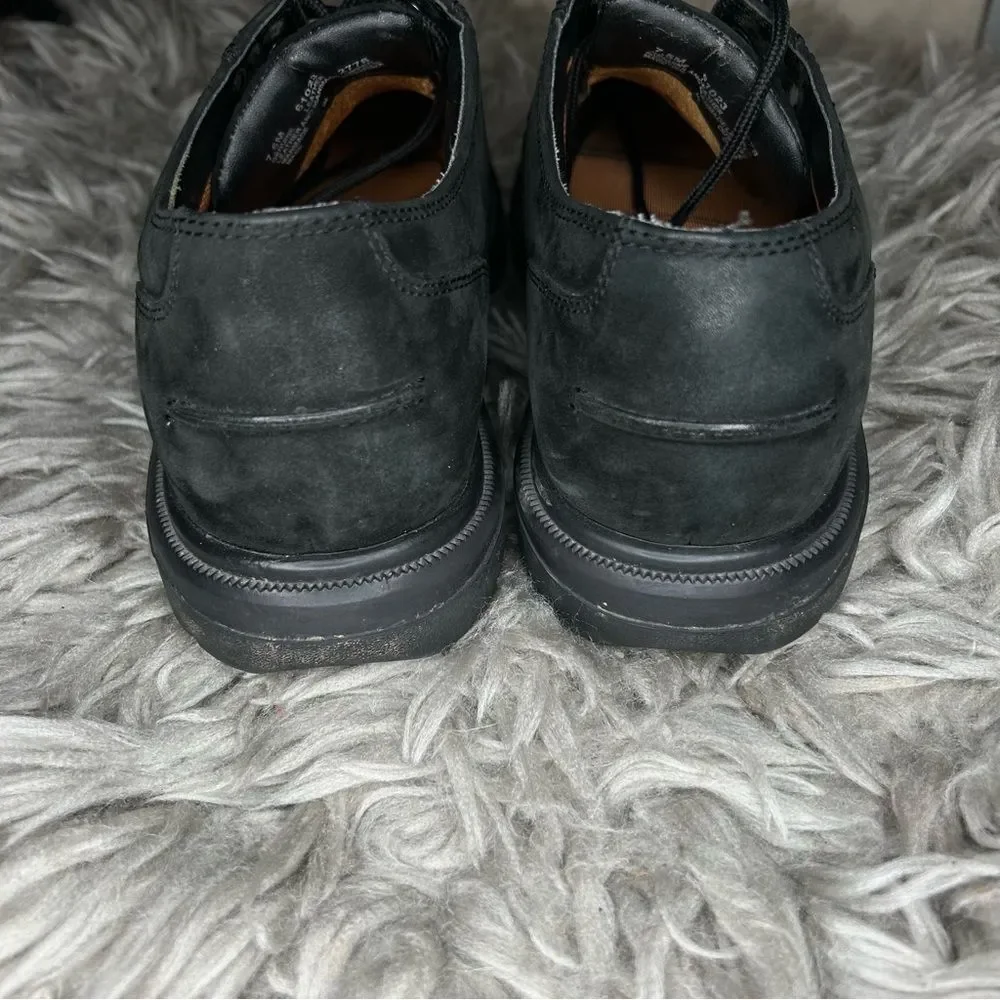 Timberland black suede lace up waterproof oxfords men’s shoe size 7.5